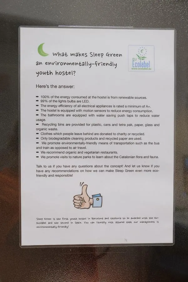 Sleep Green - Certified Eco Youth Hostel Barselona